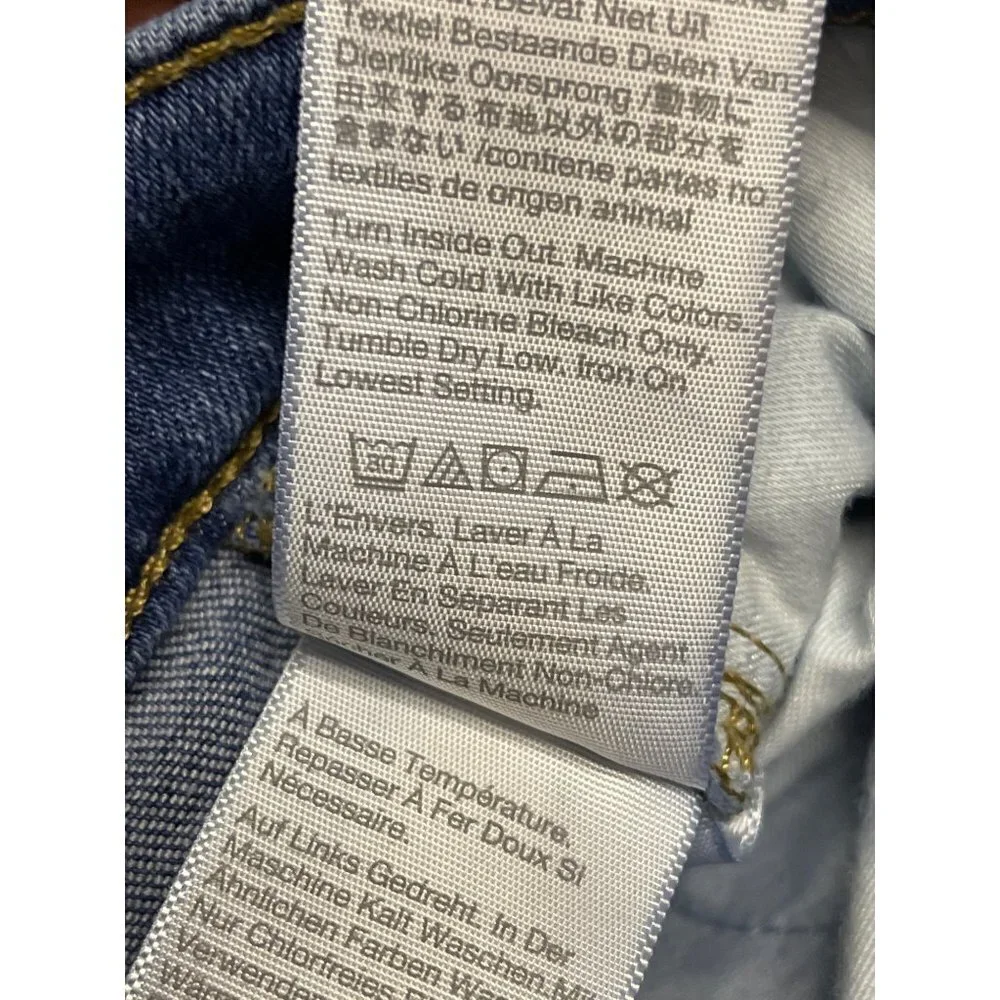 Madewell 9" Mid-Rise Skinny Denim Blue Jeans Women's Size 24 - Picture 11 of 12